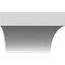 Ekena Millwork 5 1/2-in. W x 26-in. D x 38-in. H Westlake Architectural Grade PVC Knee Brace BRCP055X26X38WTL - alternate 2